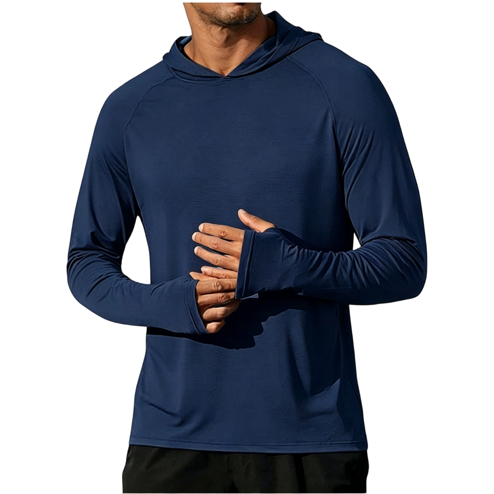 Men's Athletic Hooded Long Sleeves