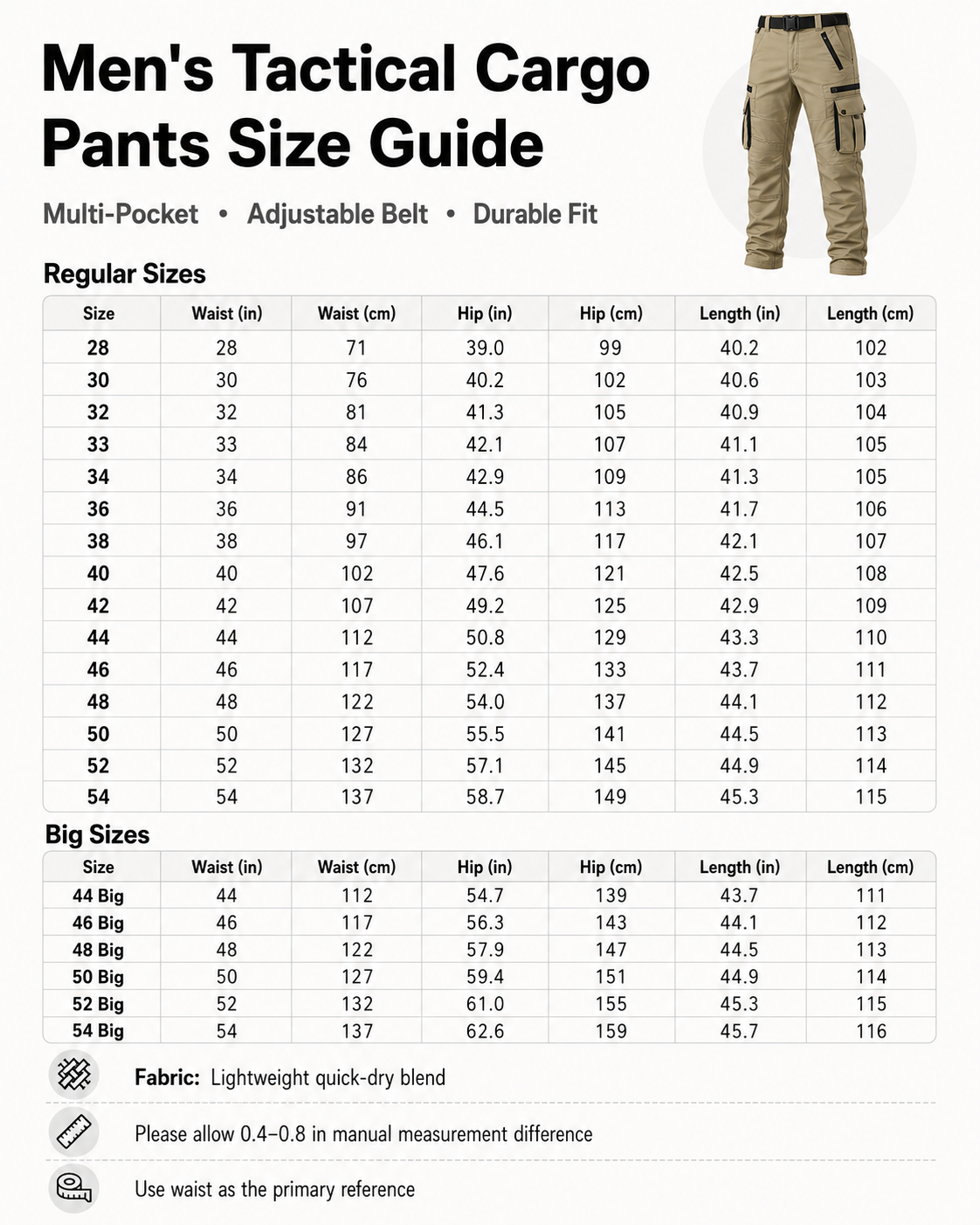 Men's Tactical Cargo Pants bundle image 3