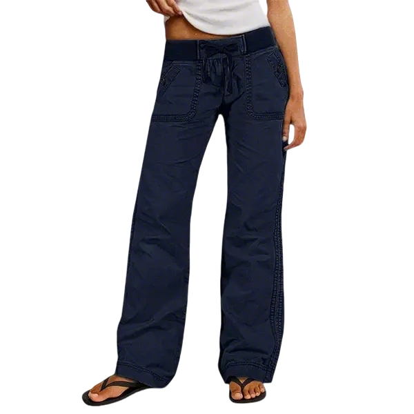 Women's High Stretch Mid Rise Straight Pants