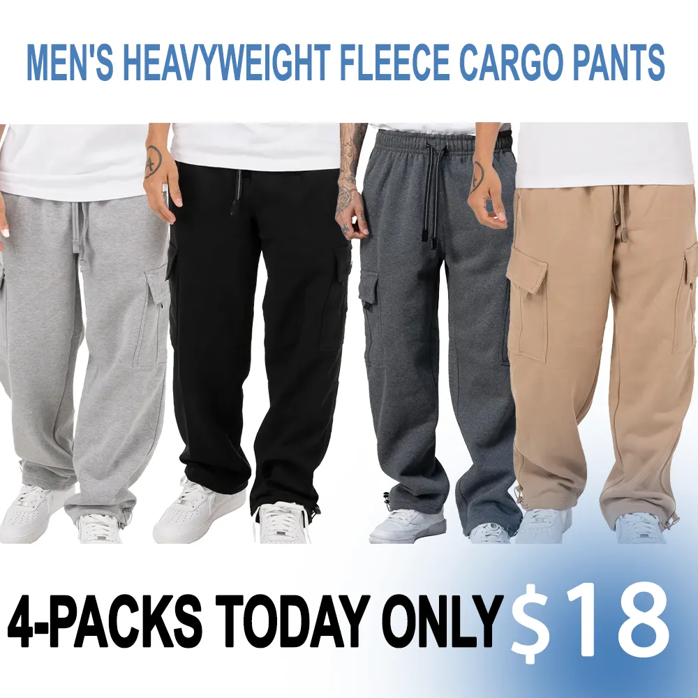 Men's Heavyweight Fleece Cargo Pants