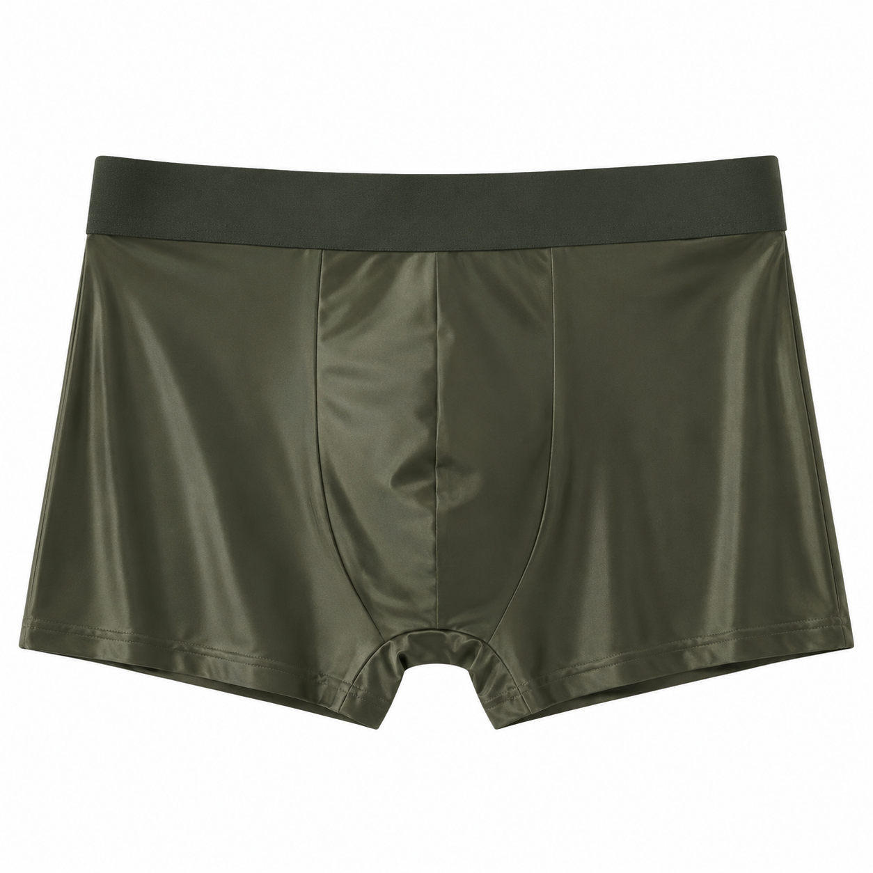 🔥Men's Ice Silk Fabric Underwear Set, 10 Pcs Solid Color Boxer Shorts, Breathable Comfortable Fit Boxers, Ideal for Summer Wear🎉