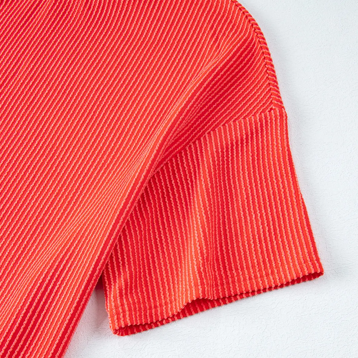 Women's Summer Ribbed Pajama Set with Pockets