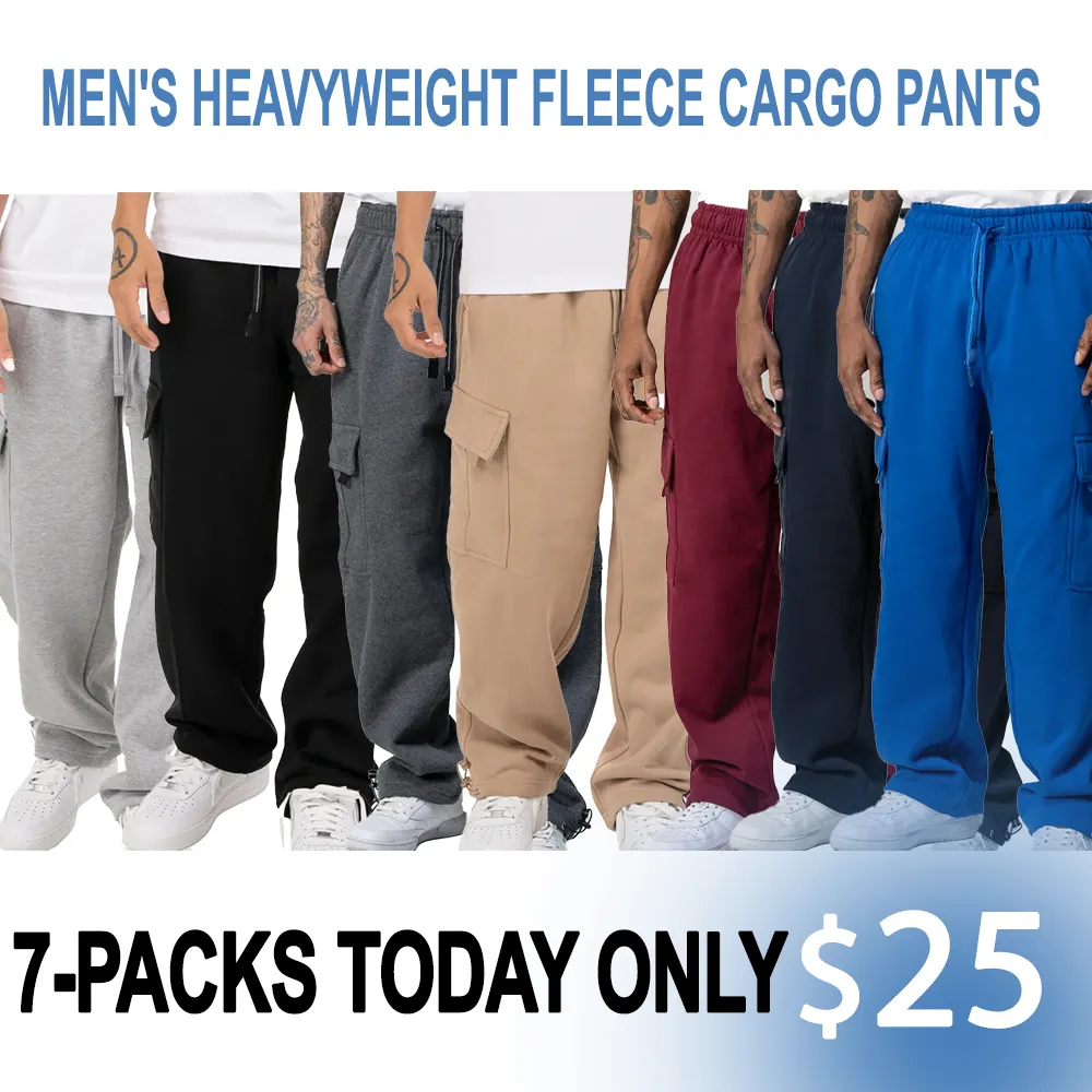 Men's Heavyweight Fleece Cargo Pants