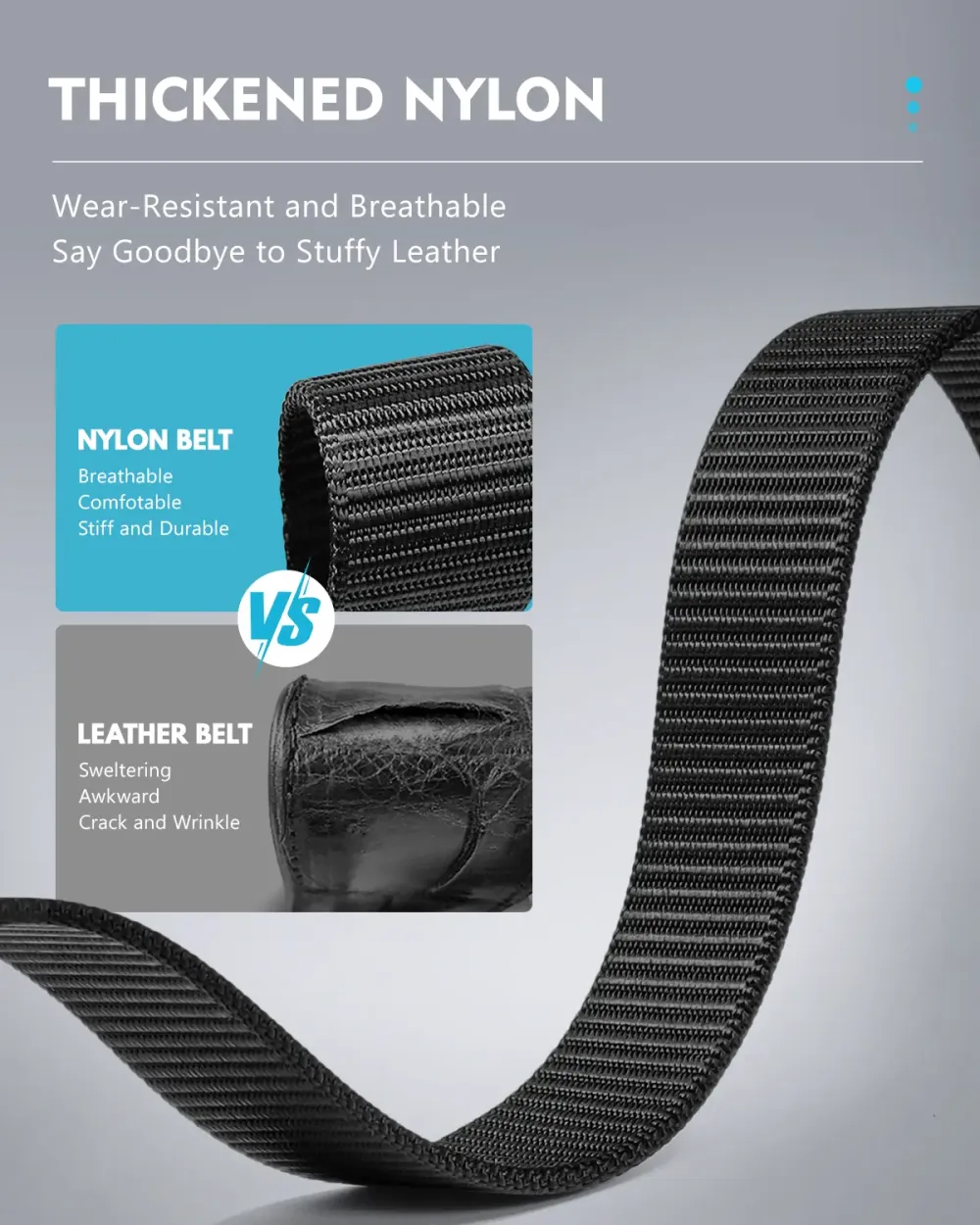 Perfect fit - Men's Ratchet Web Strap Micro-Adjust 1.25