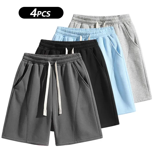 Men's Solid Pocket Waist Shorts