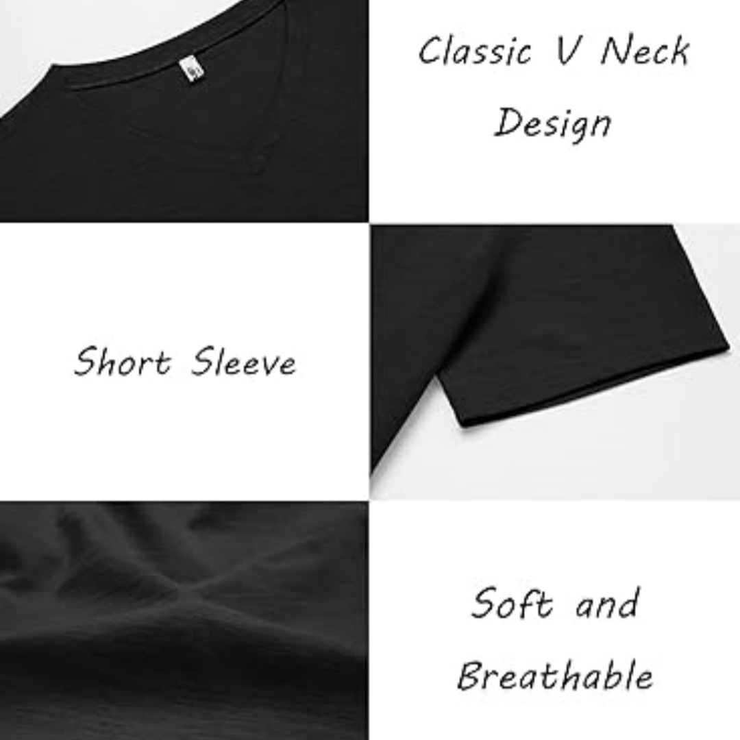 Men's Performance V-Neck Tee – Stretchy, Moisture-Wicking & Quick-Dry Comfort