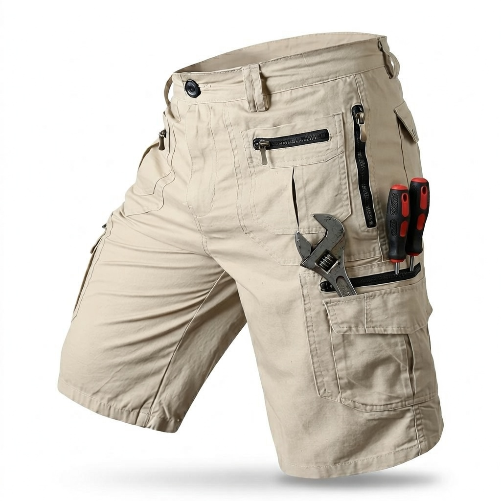 Men Cargo Tactical Pants & EDC Hiking Work Military Army Shorts with 8 Pockets image 14