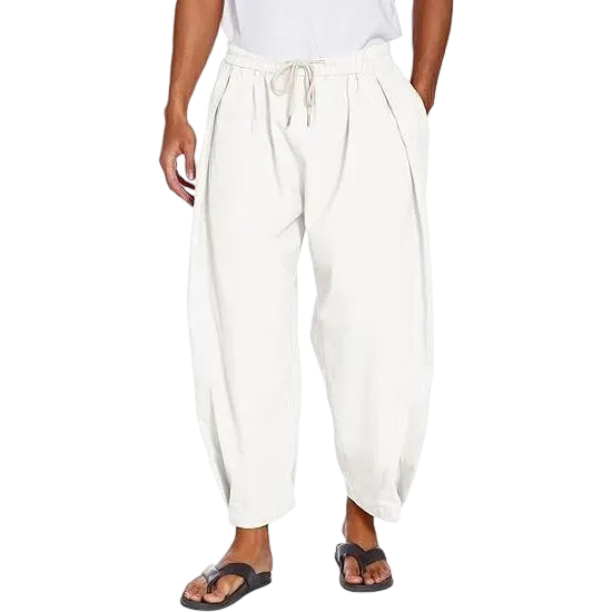 Men's Breathable Cotton Linen Casual Harem Pants