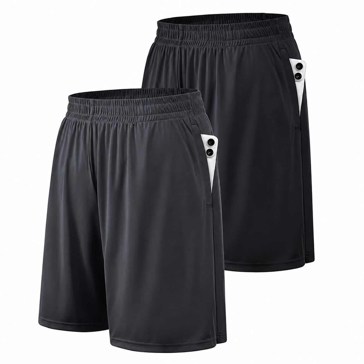 Athletic Shorts for Men with Pockets and Elastic Waistband Quick Dry Activewear