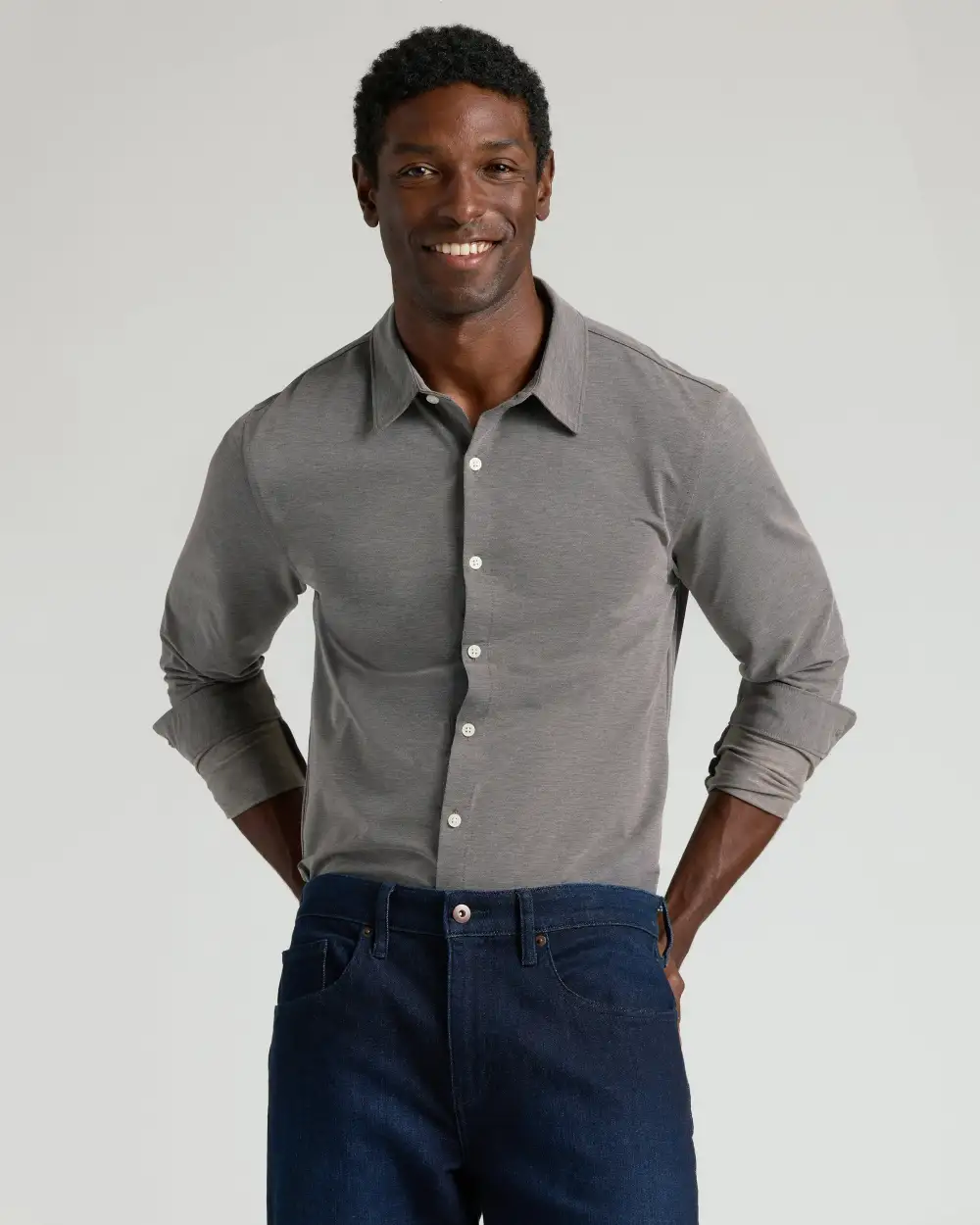 Stretch Oxford Long Sleeve Shirt