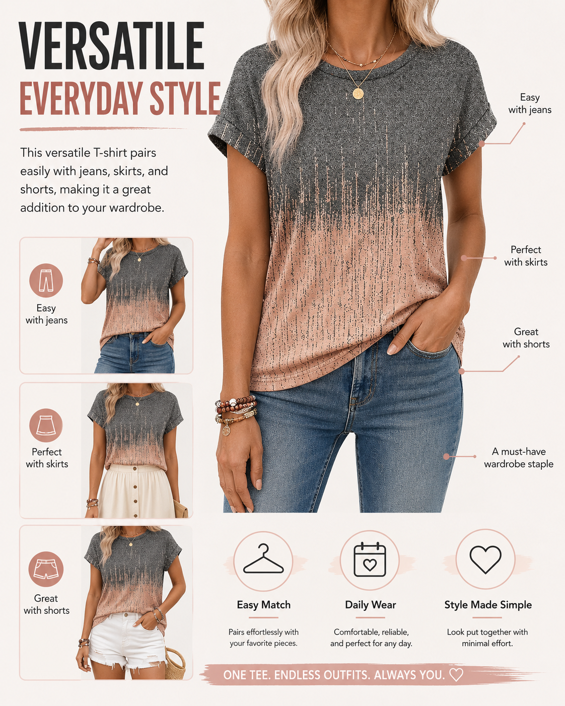 Versatile everyday styling detail