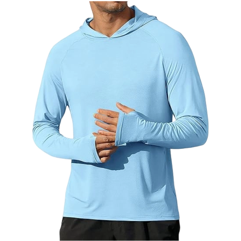 Men's Athletic Hooded Long Sleeves