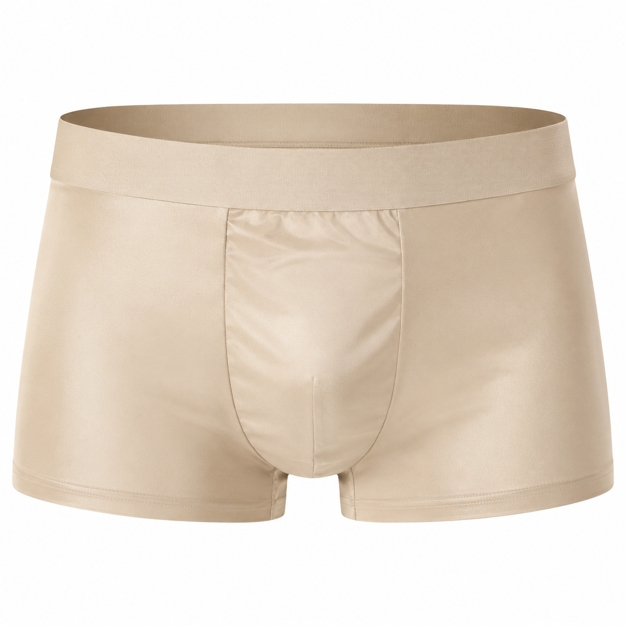 🔥Men's Ice Silk Fabric Underwear Set, 10 Pcs Solid Color Boxer Shorts, Breathable Comfortable Fit Boxers, Ideal for Summer Wear🎉