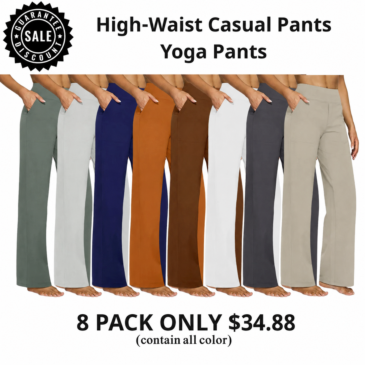 Women's Wide Leg Pants with Pockets