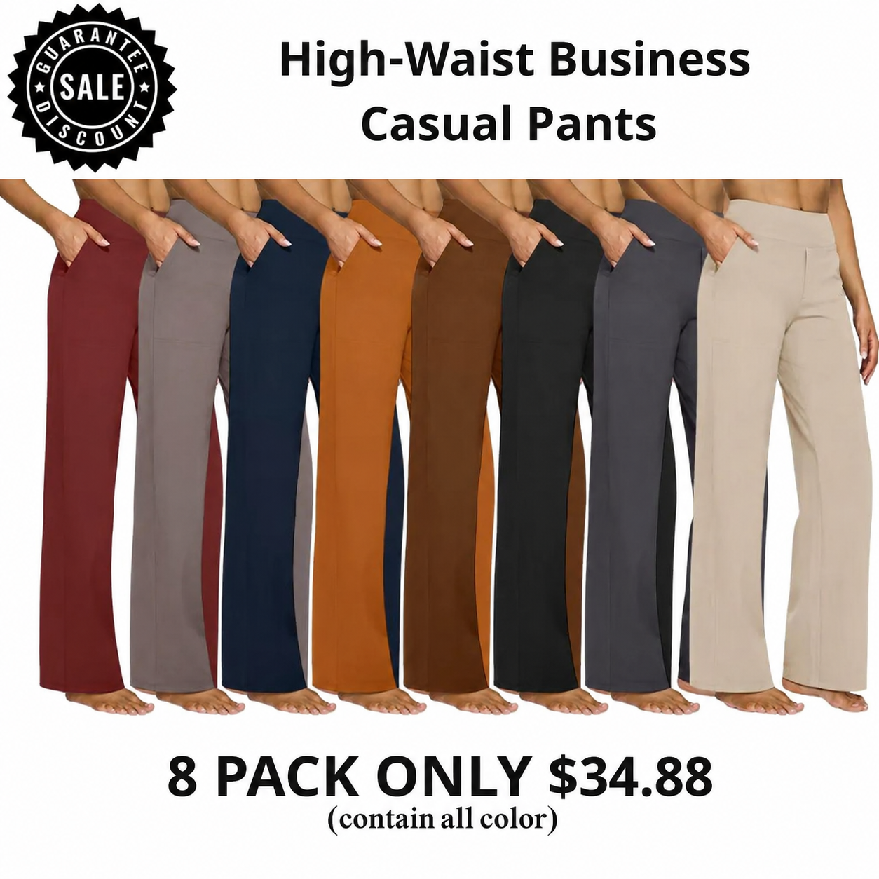 Women's Wide Leg Pants with Pockets