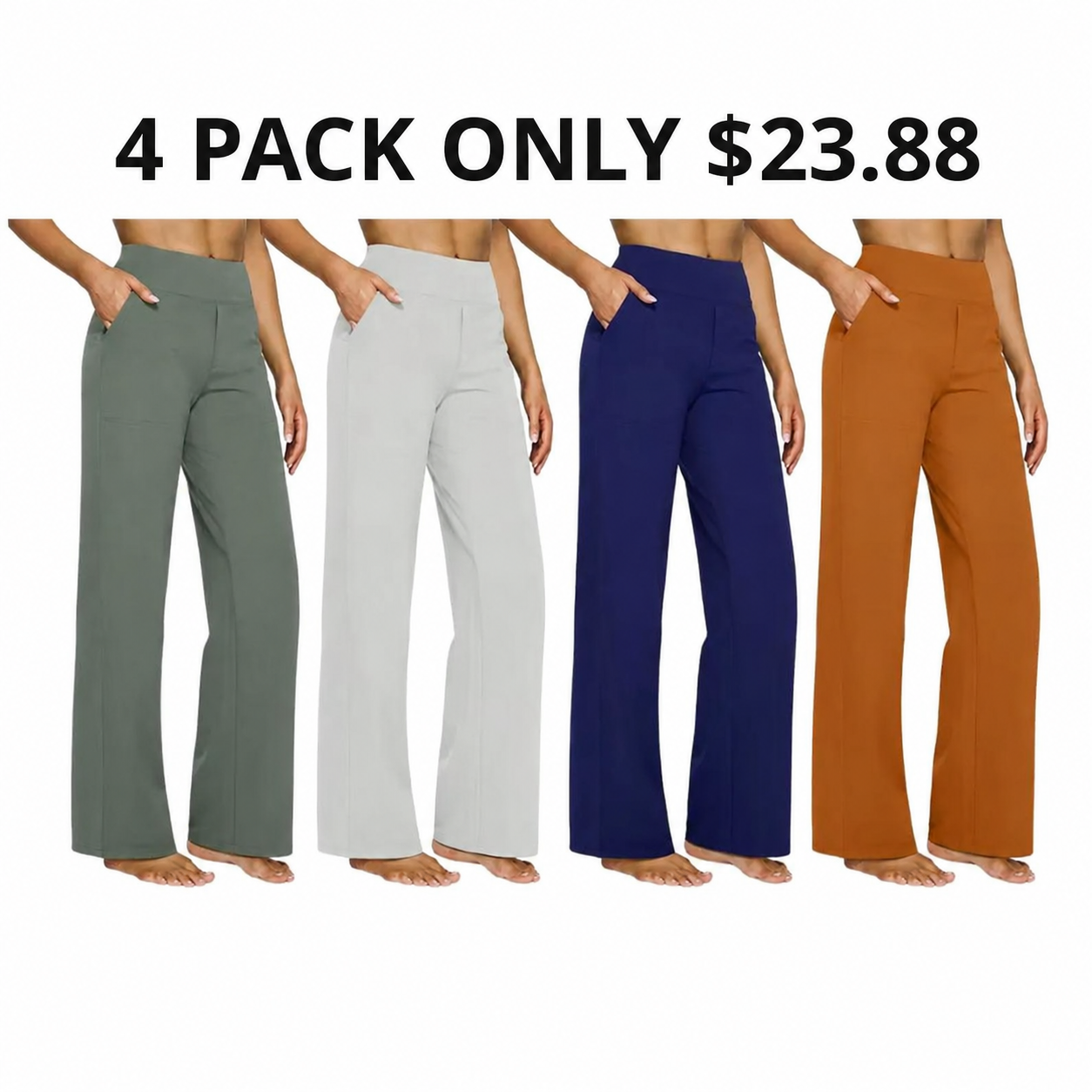 Women's Wide Leg Pants with Pockets