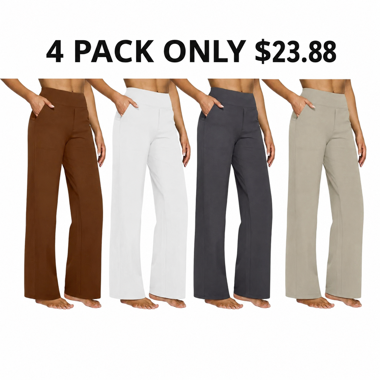 Women's Wide Leg Pants with Pockets
