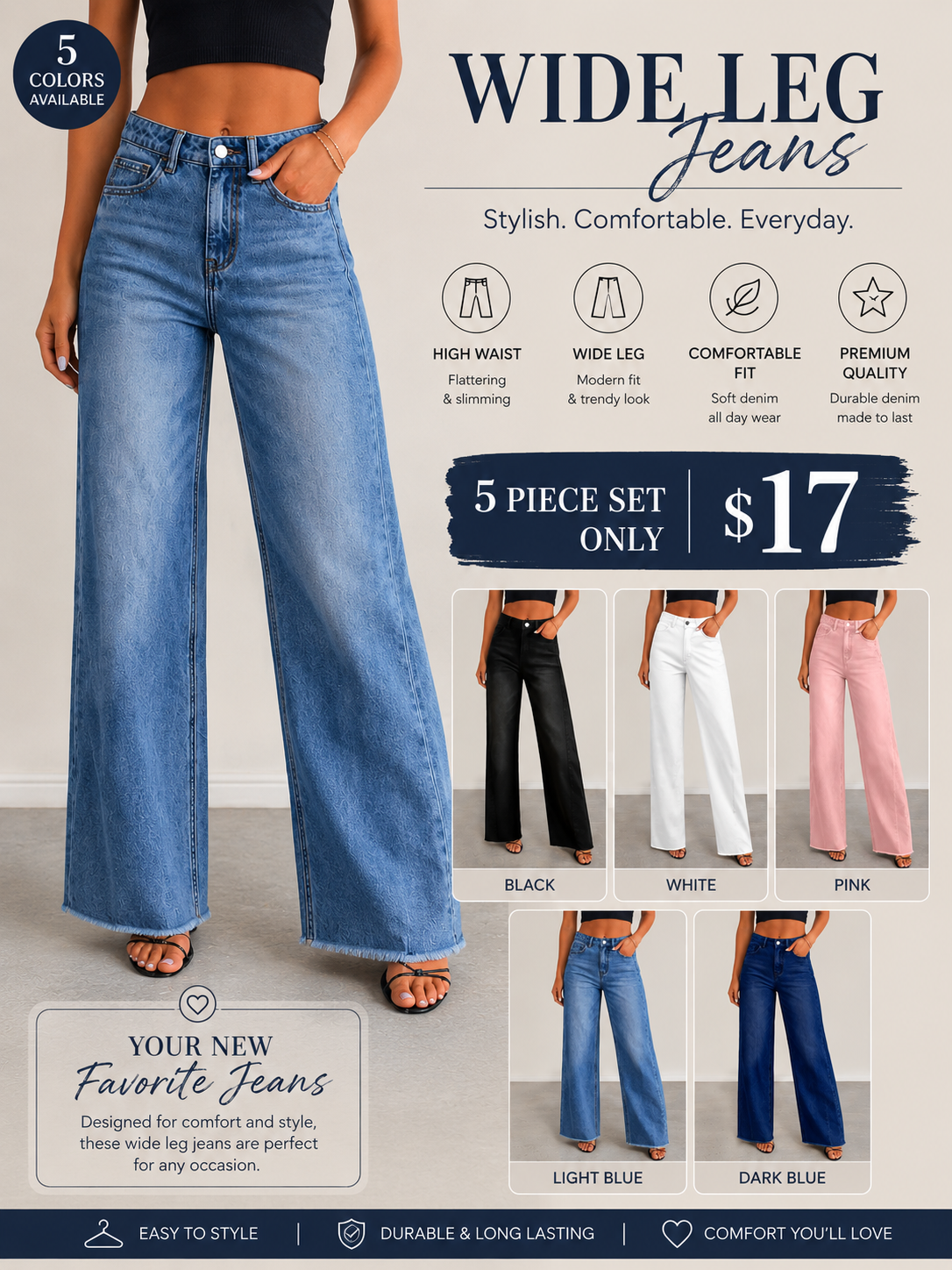 Wide Leg Jeans