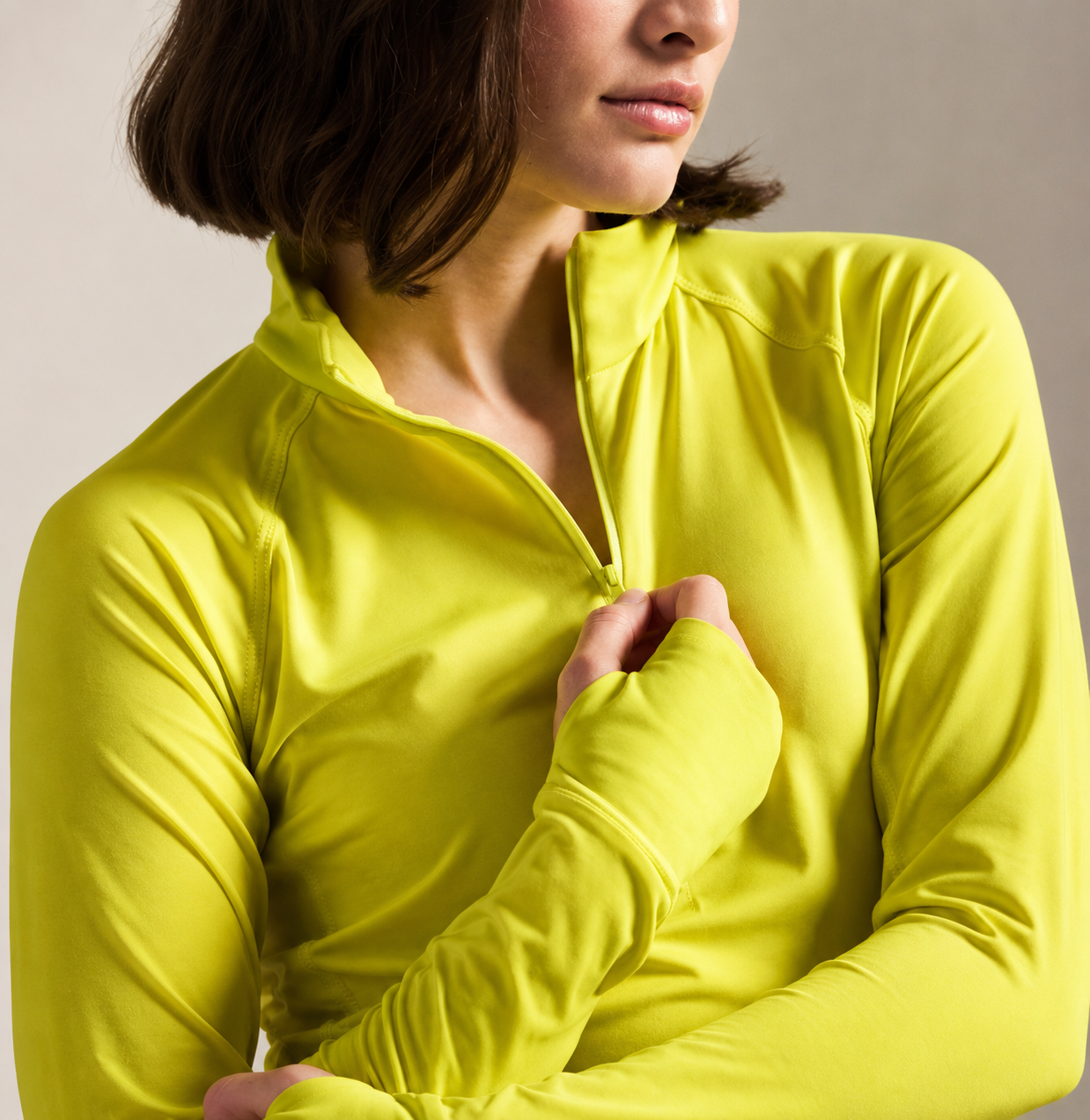 Stretch JerseyQuarter Zip