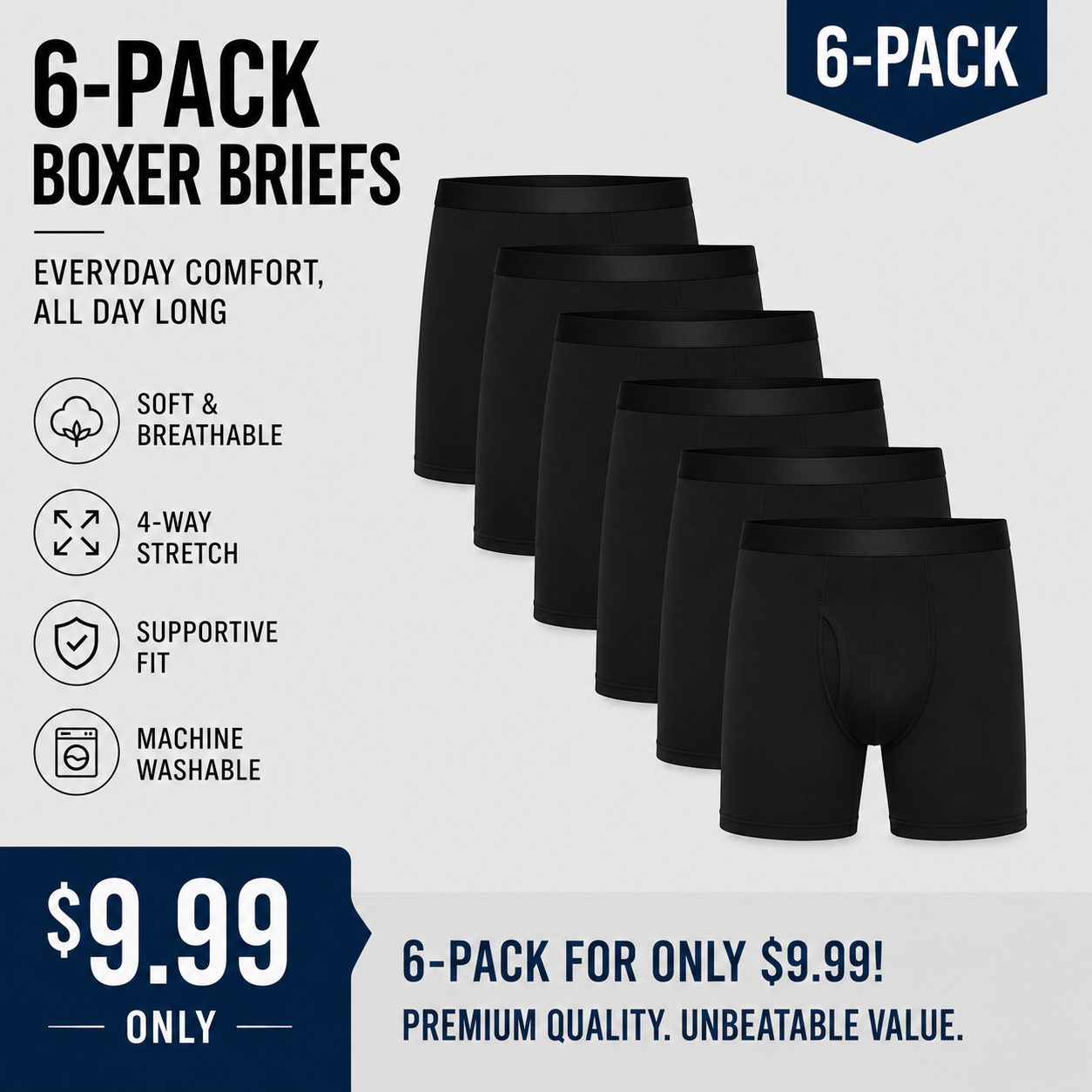 Boxer Briefs W/ Fly