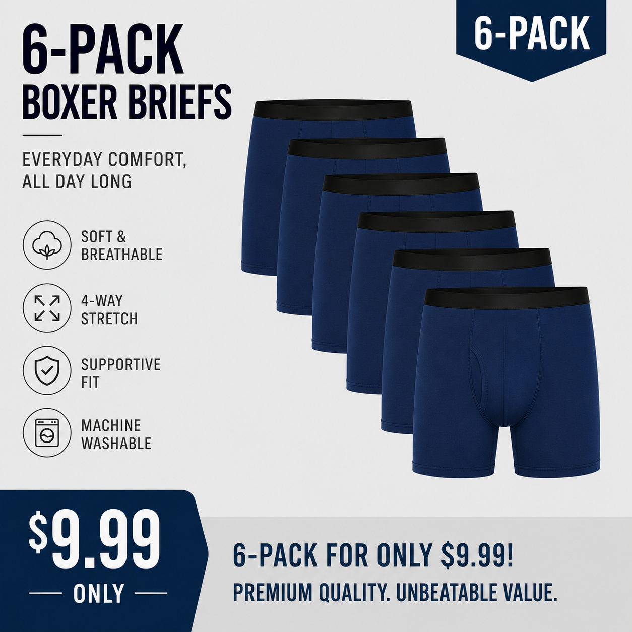 Boxer Briefs W/ Fly