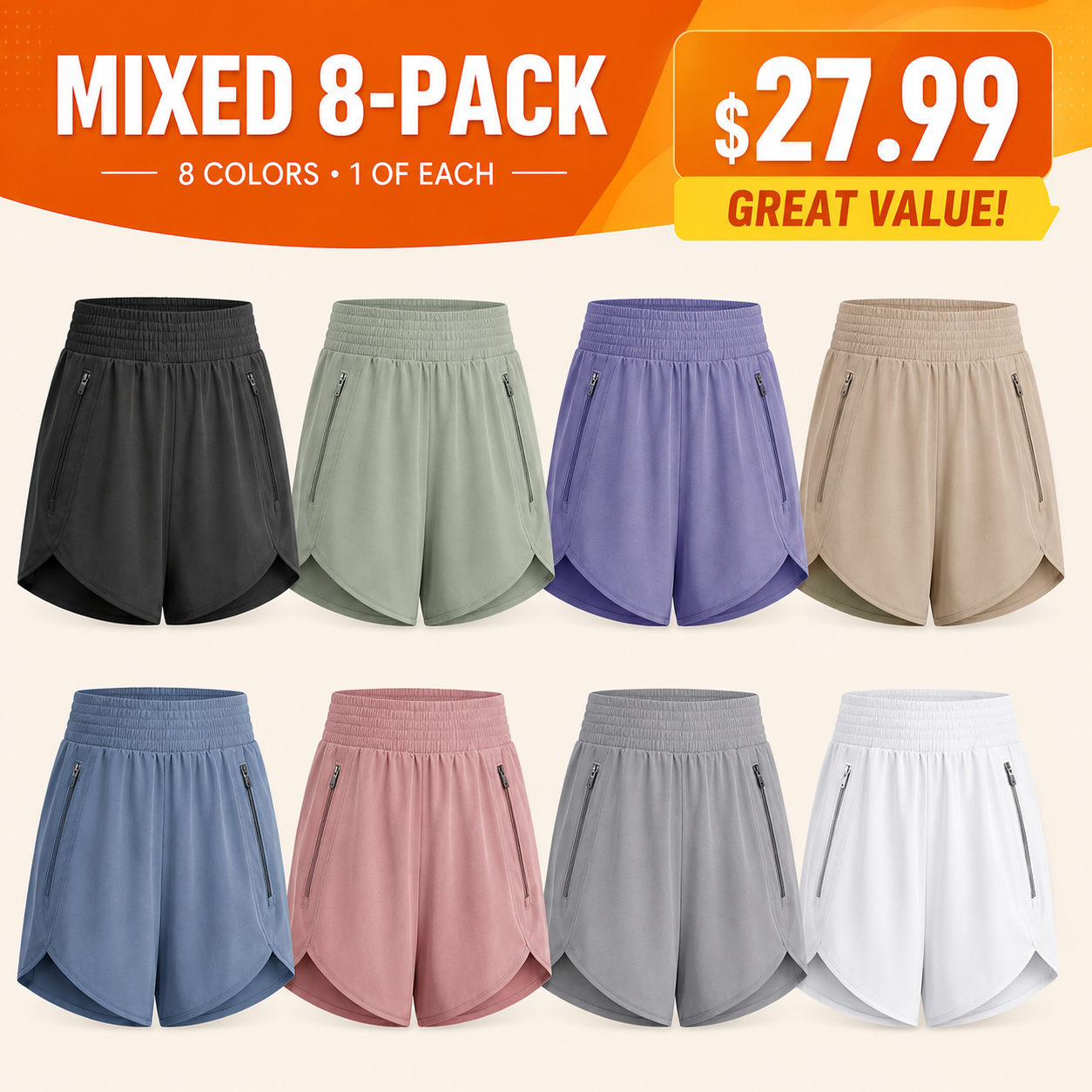 Women's athletic training shorts