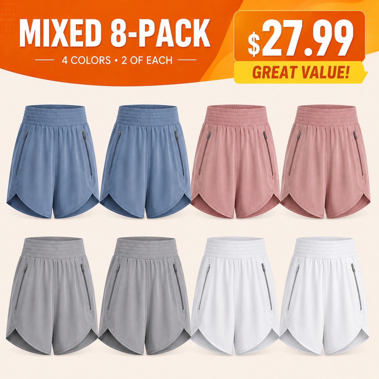 Women's athletic training shorts