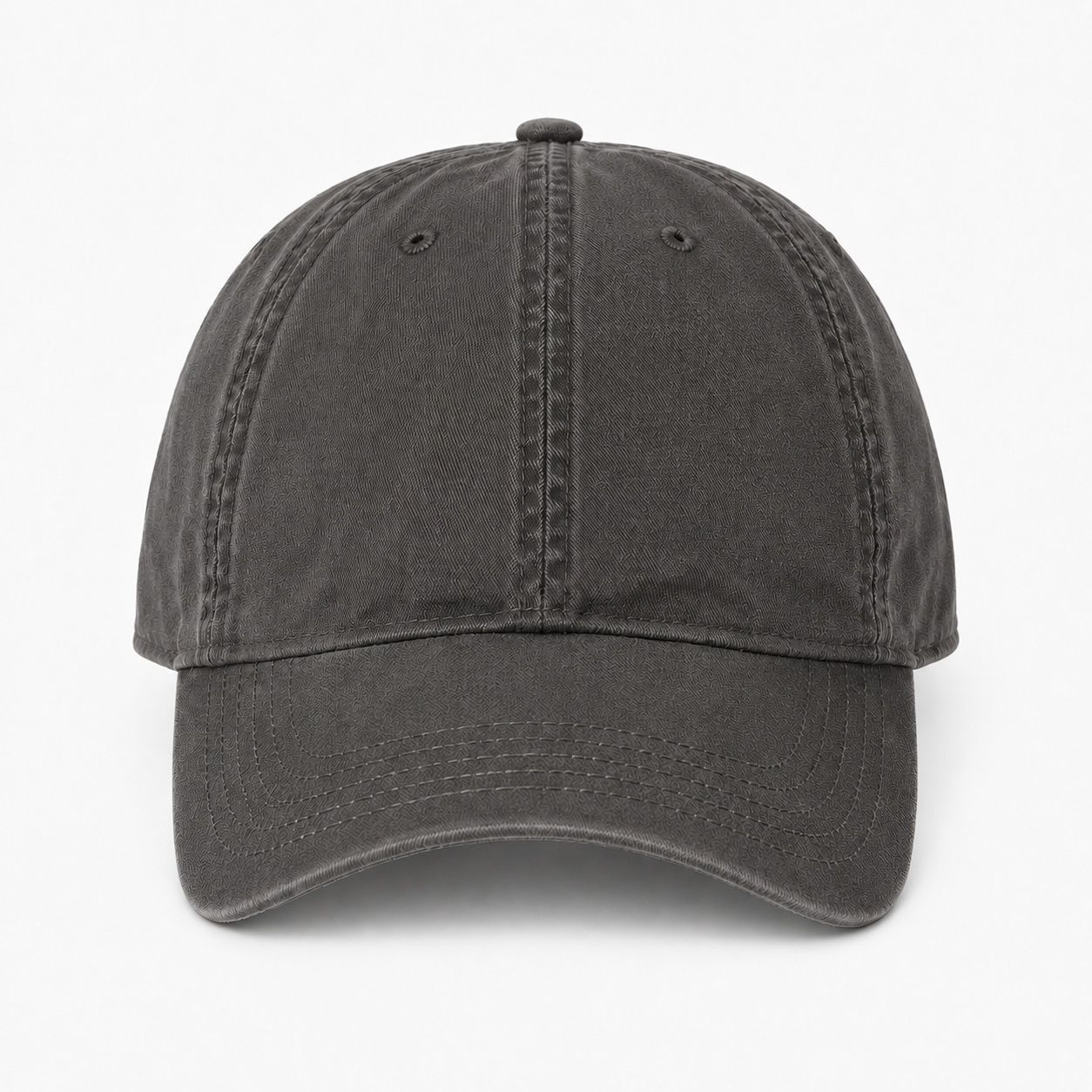 Stone Beige washed canvas adjustable baseball cap