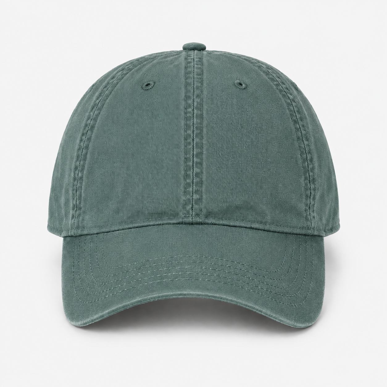 Dark Olive washed canvas adjustable baseball cap
