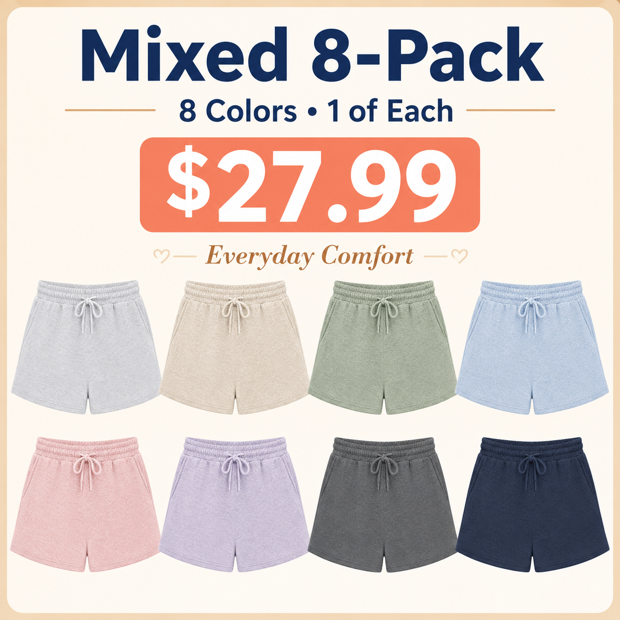 Women's Casual Athletic Shorts – Comfortable Summer Sports Shorts