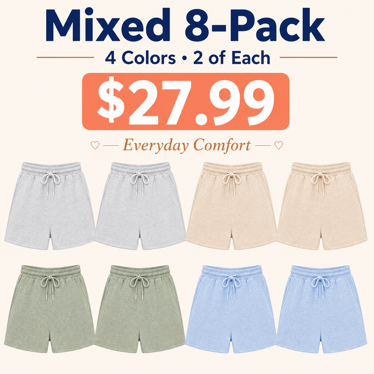 Women's Casual Athletic Shorts – Comfortable Summer Sports Shorts