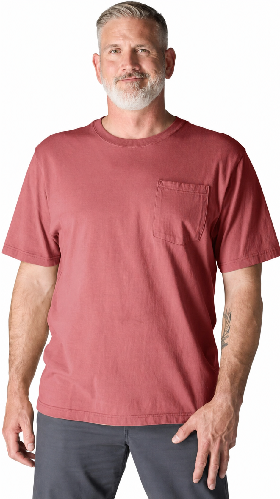 🔥Last Day Promotion! Men's Loose Fit Heavyweight Short-Sleeve Pocket T-Shirt (Also Available in Big & Tall)