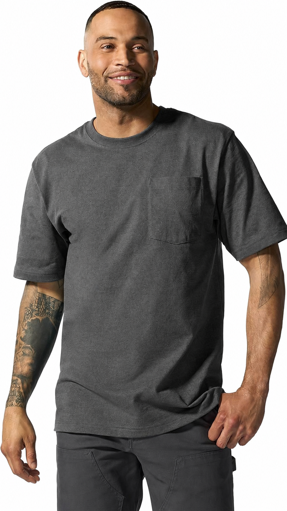 🔥Last Day Promotion! Men's Loose Fit Heavyweight Short-Sleeve Pocket T-Shirt (Also Available in Big & Tall)