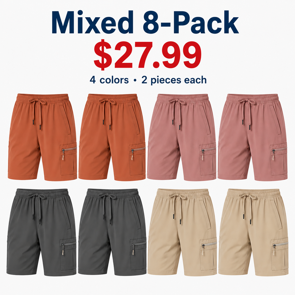 Women's lightweight hiking shorts, quick-dry athletic shorts