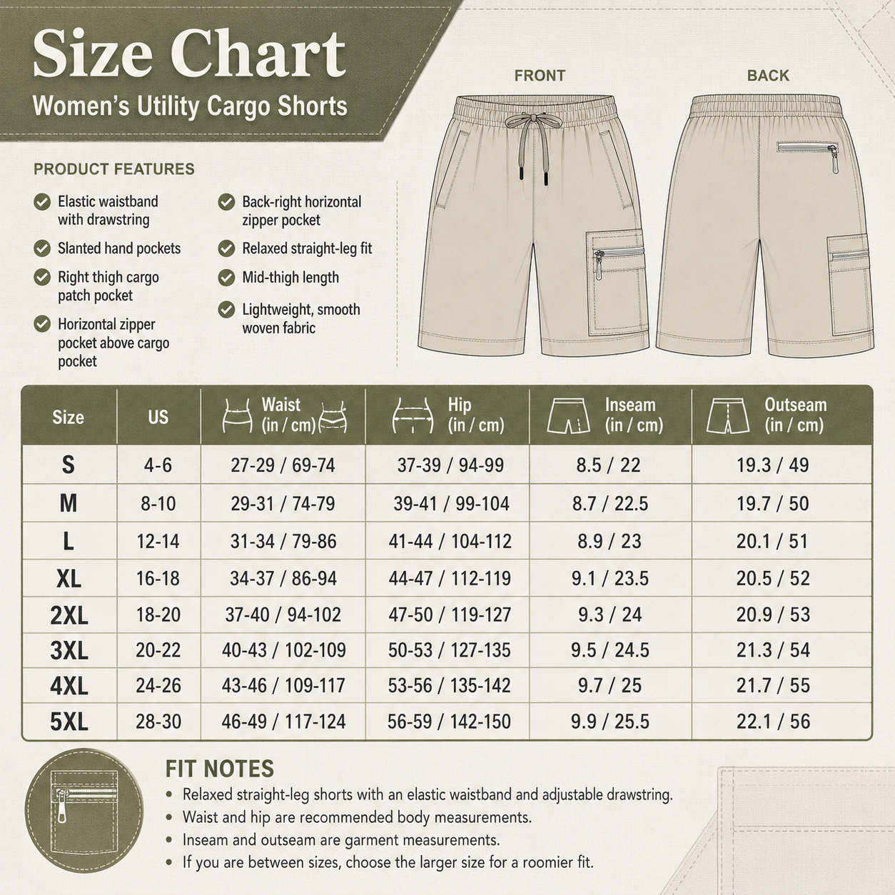 Women's lightweight hiking shorts, quick-dry athletic shorts
