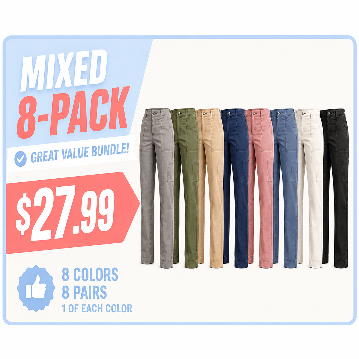 Comfortable Cargo Pants (Stretch Design)