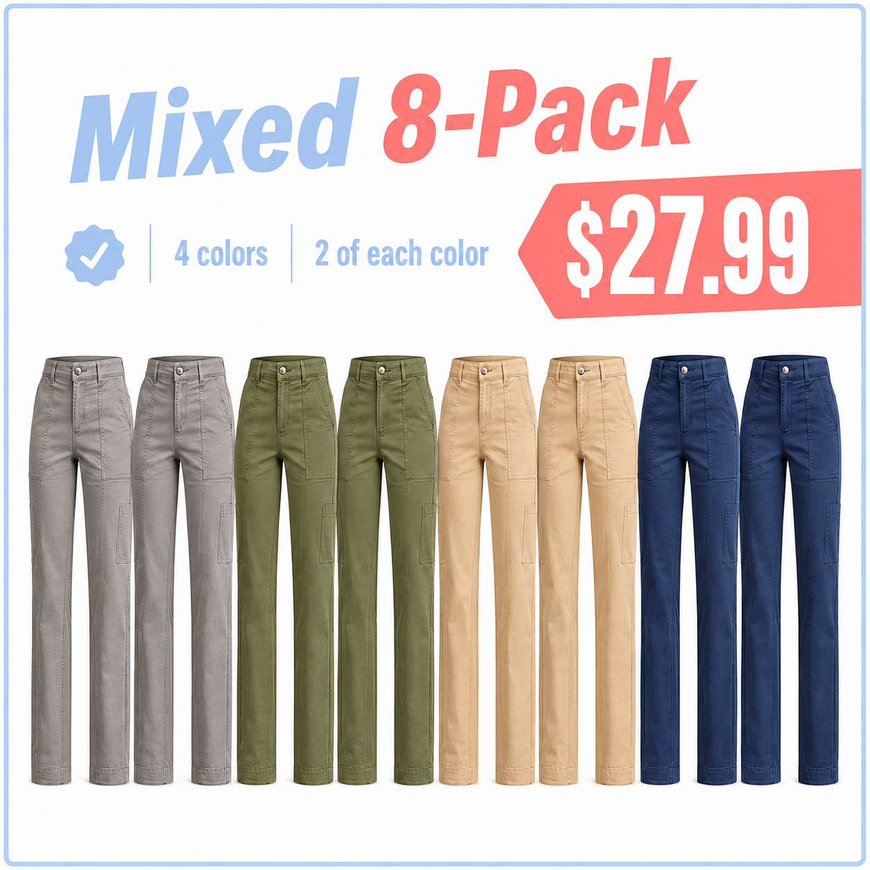 Comfortable Cargo Pants (Stretch Design)