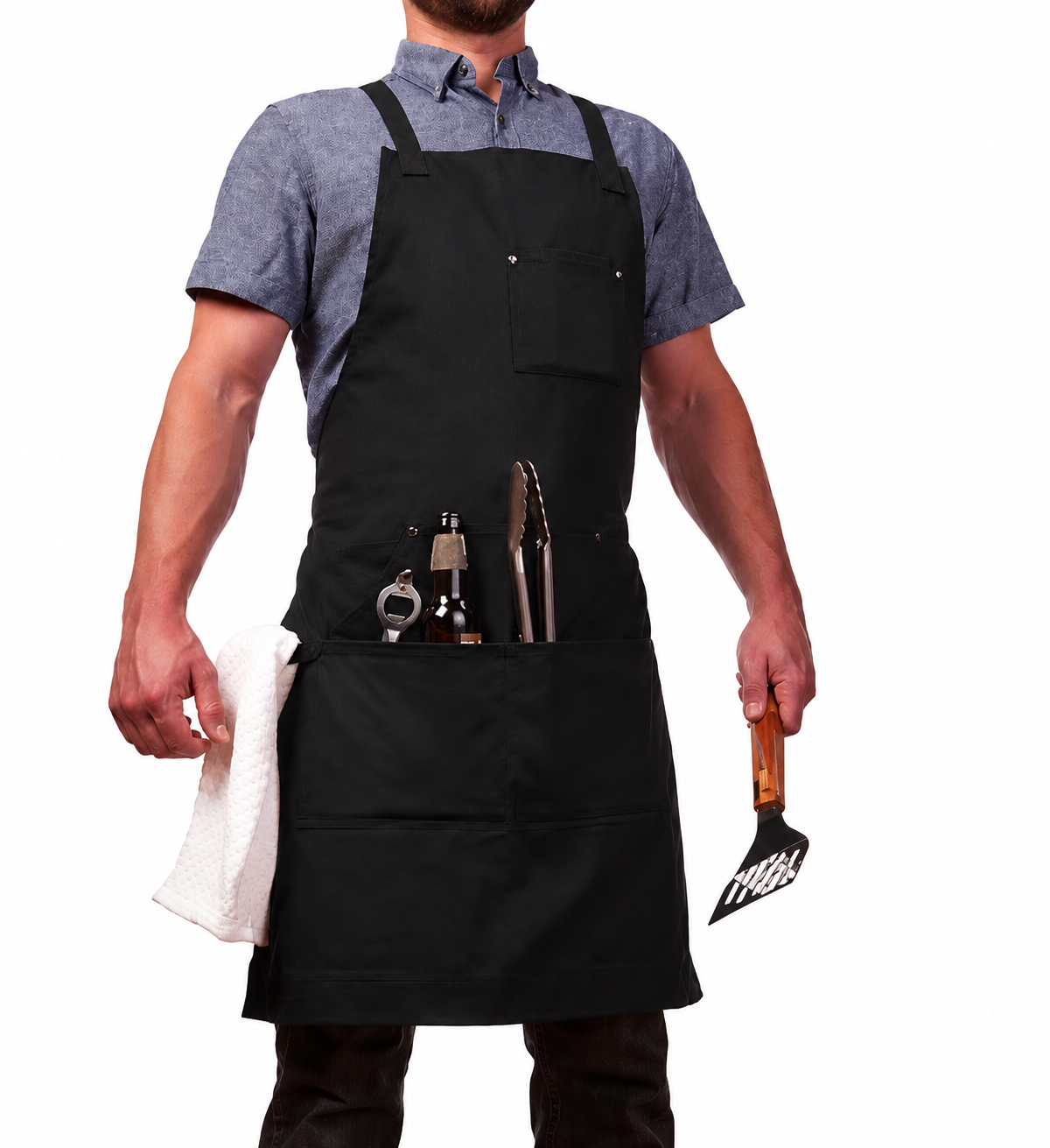 Durable Goods - Professional Grade Chef Apron for Kitchen, BBQ & Grill