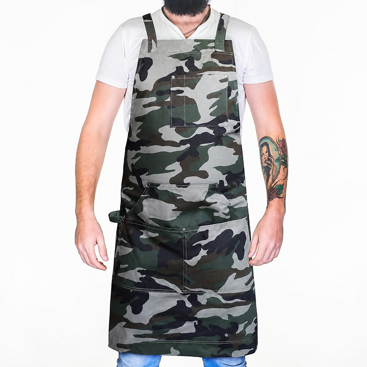 Durable Goods - Professional Grade Chef Apron for Kitchen, BBQ & Grill