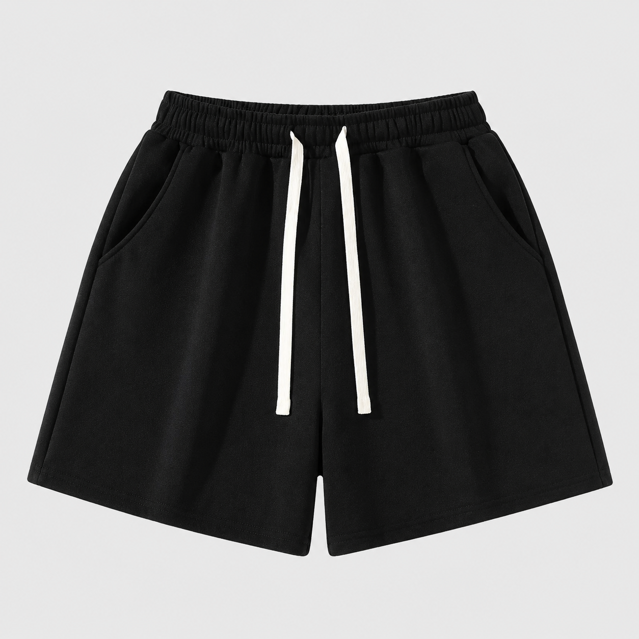 Men’s Athletic Drawstring Shorts, Medium-Weight Fitted Running Shorts for Daily Wear & Workouts