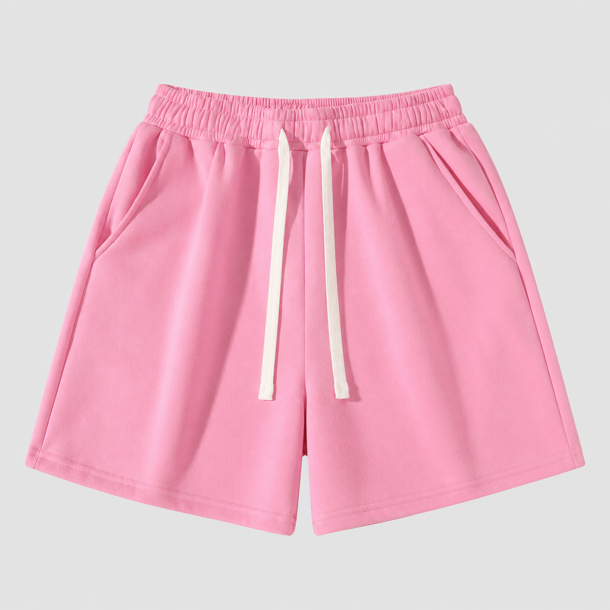 Men’s Athletic Drawstring Shorts, Medium-Weight Fitted Running Shorts for Daily Wear & Workouts