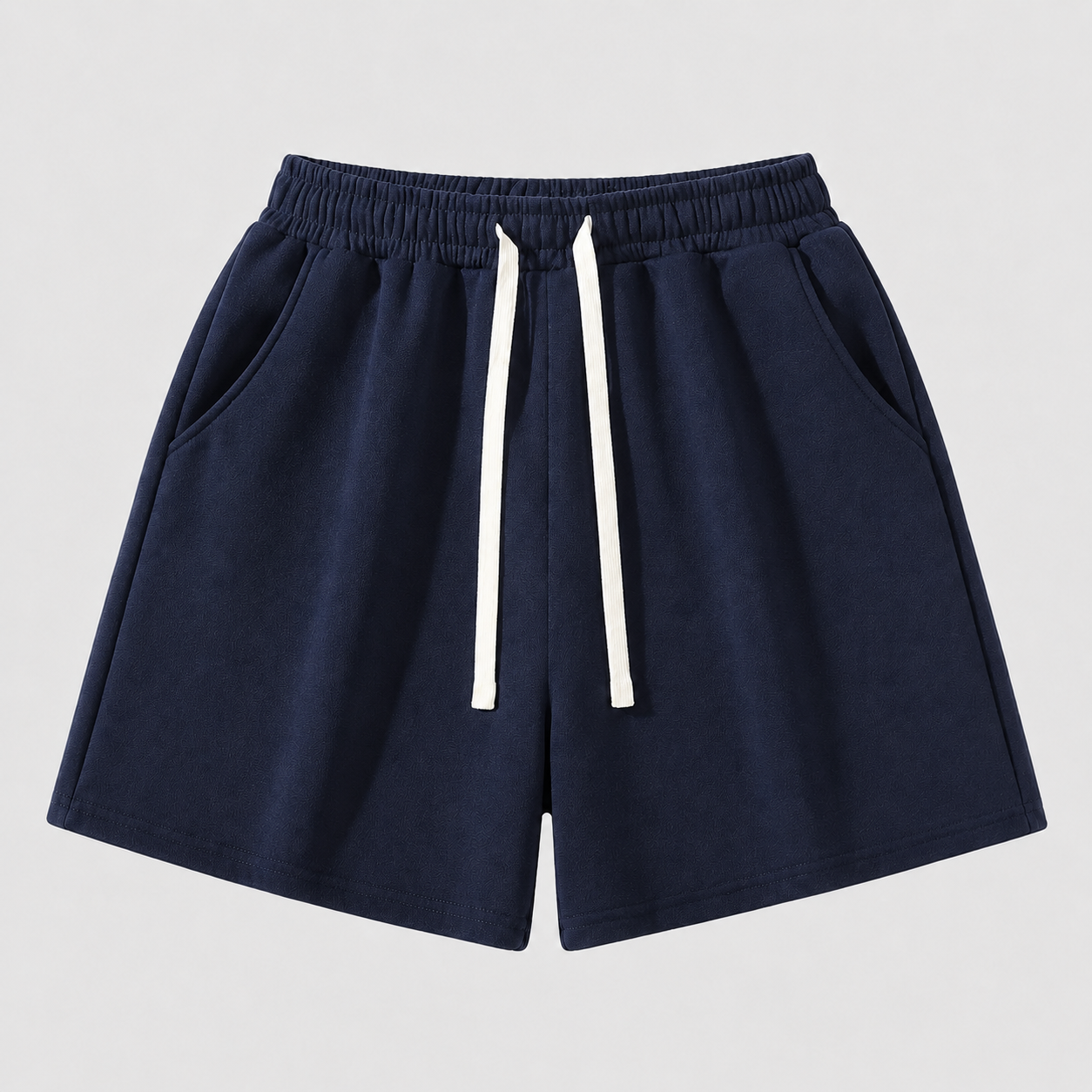 Men’s Athletic Drawstring Shorts, Medium-Weight Fitted Running Shorts for Daily Wear & Workouts
