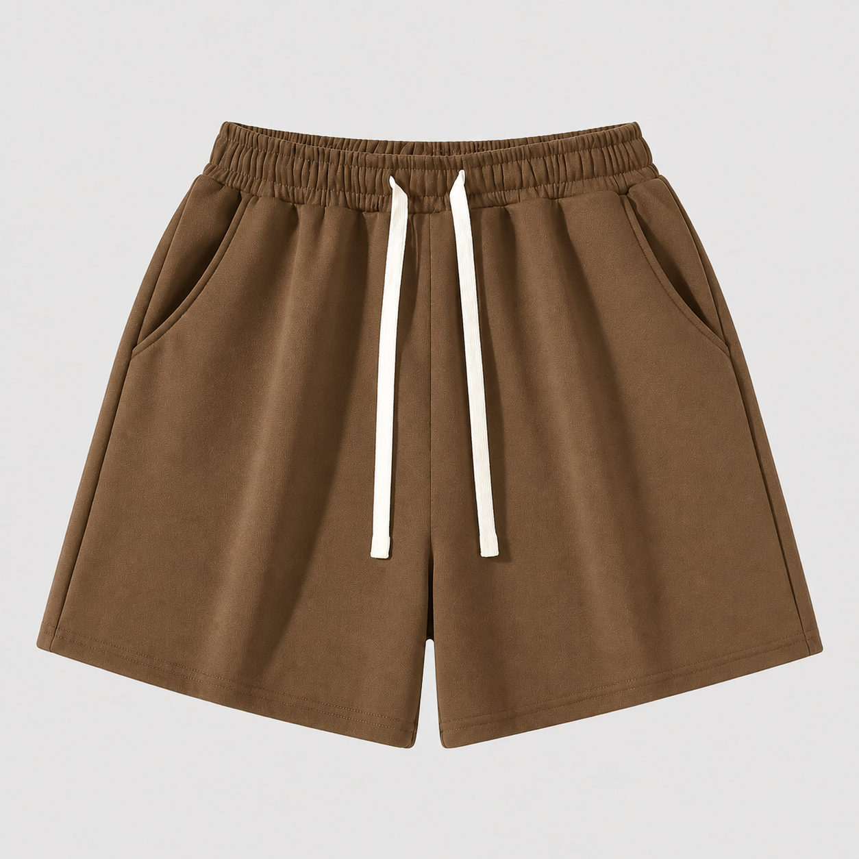 Men’s Athletic Drawstring Shorts, Medium-Weight Fitted Running Shorts for Daily Wear & Workouts
