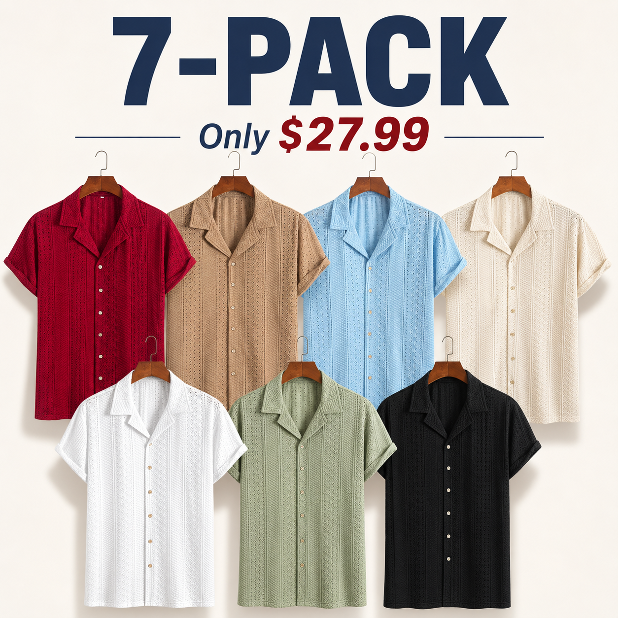 Men's Geometric Jacquard Short Sleeve Casual Party Shirt, Loose Breathable Relaxed Fit Casual Comfy Breathable Top for Summer, Men's Clothes for Daily Wear, Tropical, Casual Stylish Menswear, Knit Shirts