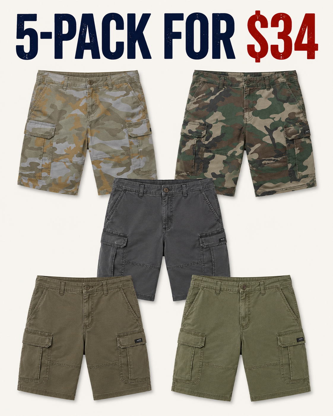 Men's Five Star Premium Cargo Short