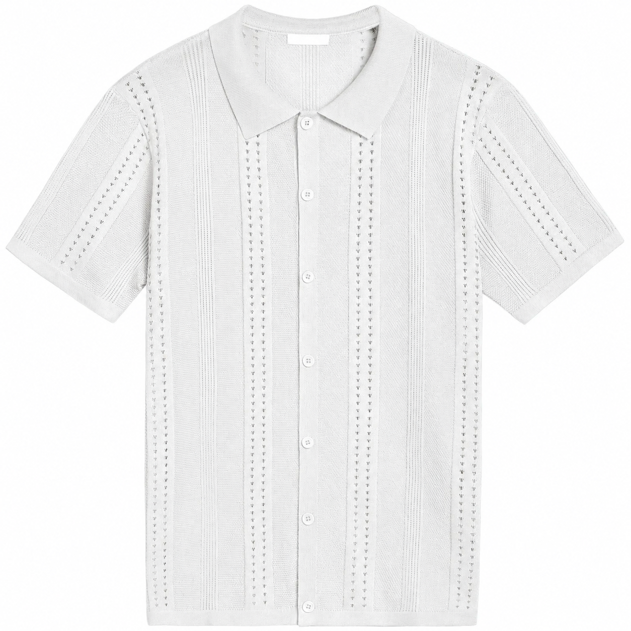 Men's Knit Short Sleeve Polo Shirt - Casual Summer Style