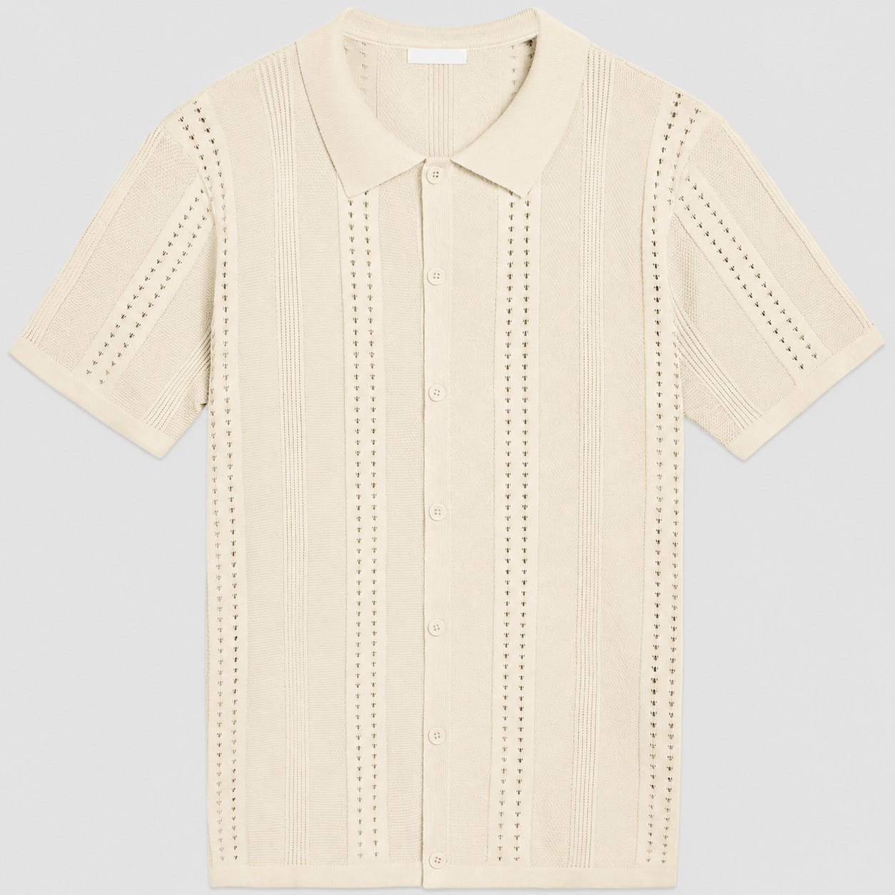 Men's Knit Short Sleeve Polo Shirt - Casual Summer Style