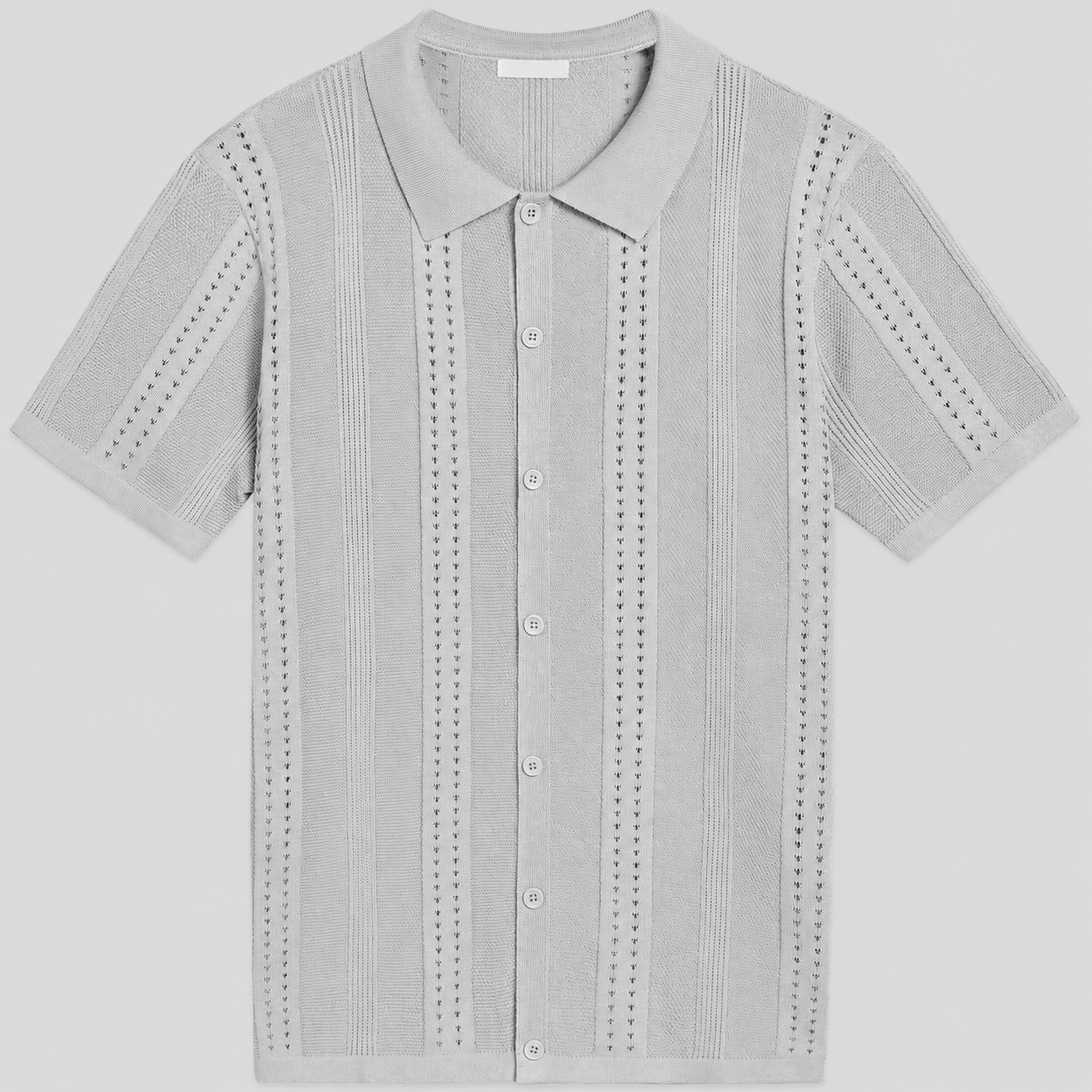 Men's Knit Short Sleeve Polo Shirt - Casual Summer Style