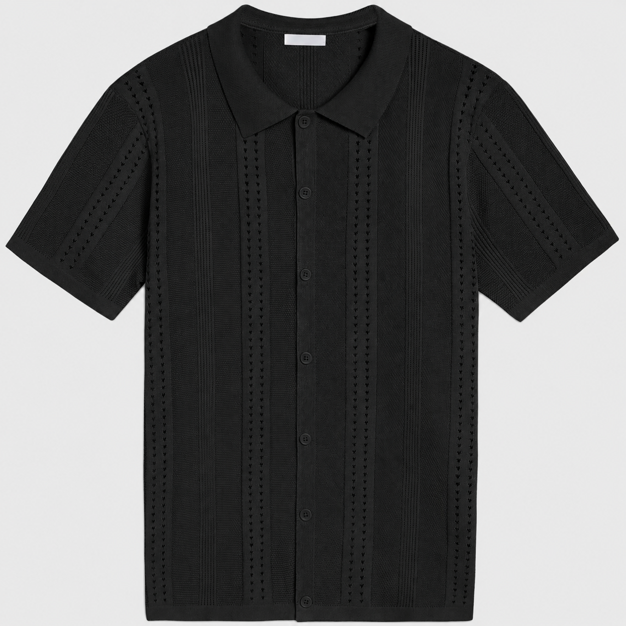 Men's Knit Short Sleeve Polo Shirt - Casual Summer Style