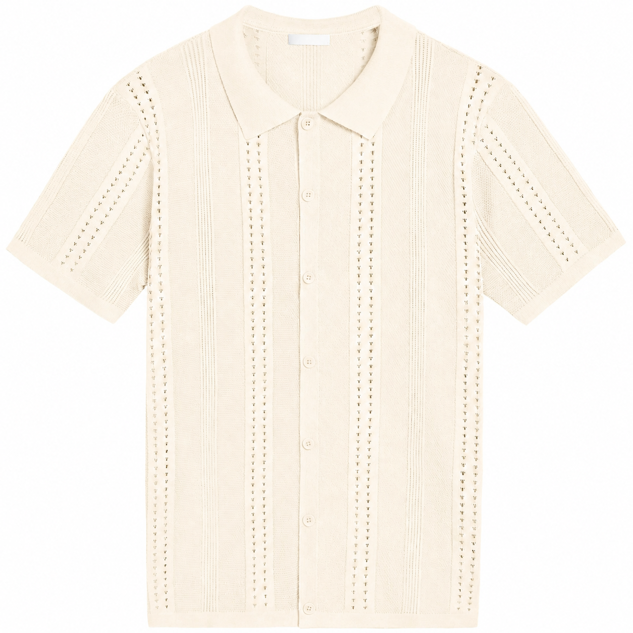 Men's Knit Short Sleeve Polo Shirt - Casual Summer Style